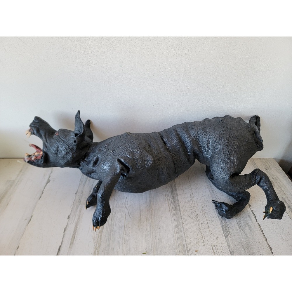 Vintage large rubber rat novelties Halloween black prop scary Haunted home decor